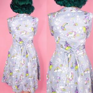 Lindy Bop Dresses - Unicorn and Fairytale Novelty Print Dress Lindy Bop Dresses - Unicorn and Fairytale Novelty Print Dress